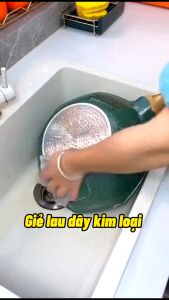 Combo 10 Khăn thép cọ xoong nồi cọ bếp cọ rửa bát đĩa Bùi sắt dễ dàng chùi rửa vết bẩn không rỉ