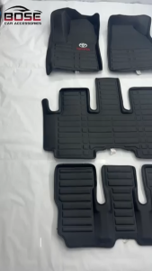 TPE / 5D Diamond Deep Dish for Toyota Innova Zenix 2023 Onwards Model Deep Dish Car Matting OEM TPE Elegant Design 4pcs / set Car Accessories
