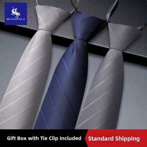 JIFANPAUL | No-Tie Zip-Up Mens Slim Gray & Dark Blue Bow Tie