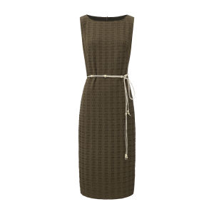 LadyS Elite | Plain Sleeveless Womens Dress Thin High-Waist Workwear