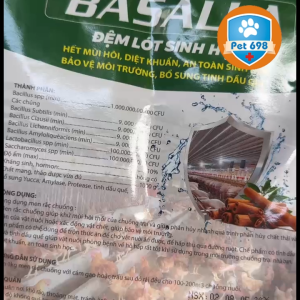 Men rắc chuồng BASALLA 1KG ĐỆM LÓT SINH HỌC CHO GÀ VỊT GIA CẦM chim cảnh thú nhỏ