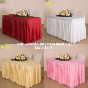 DANBIYIN | Meeting Rectangular Tablecloth Business Table Skirt