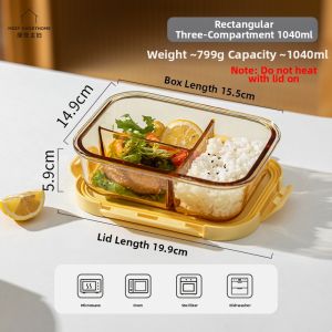 MODERN SWEETHOME | Microwave Safe Bento Box Divided Compartment