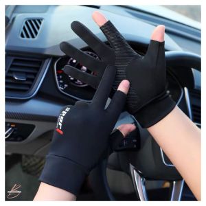 ถุงมือกันแดด (3 สี พร้อมส่ง) - ถูกถูกสร้างด้วย UV ผ้าดี ผ้าลื่น ฝ่ามือมีแถบยาง กันลื่น มี ถูกถูกสร้างด้วยเทคนิคยิบประสงค์ของถุงมือกันแดด