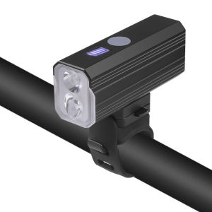 2 Đèn LED Xe Đạp Đèn Trước TYPE-C Có Thể Sạc Lại Đèn Pha Xe Đạp MTB Hợp Kim Nhôm Màu Đen Chống Thấm Nước Đèn Pha Xe Đạp Để Đi Xe Đêm
