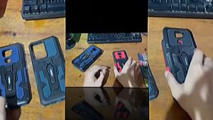 Casing Hp Untuk Samsung A24 4G Hard Case Armor Belt Clip Kick standing Terbaru