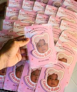 Personalized Ref Magnet Bubble Head - Baptism Souvenir