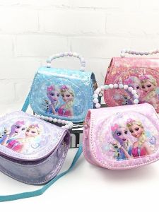 กระเป๋าสะพายข้างผู้หญิงสุดน่ารักสำหรับเด็กวัย 2-8 ปี กระเป๋าถือขนาดเล็กสุดน่ารักของเจ้าหญิงอิสริยาภรณ์ที่ประดับเพชร