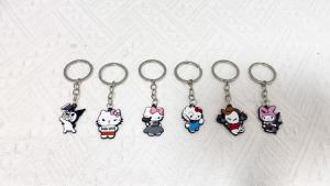 Sanrio | cartoon fun Hello Kitty keychain Cute and cool Hello Kitty keychain Friend accessory pendant Party gift
