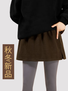 Fart Curtain Denim New Skirt Womens Fake Hem Thigh-Length Inner Wear Autumn Winter Sweater Bandage Dress Shark Pants Hip-Covering