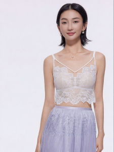 Huyu | Spring/Summer Light and Airy Large-Breasted Slimming French Lace Anti Peep-A-Boo Bras