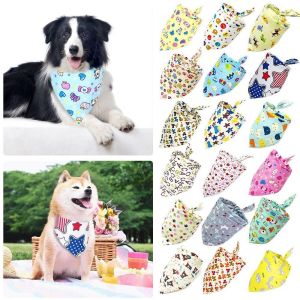 Adorable Pet Bib for Cats And Small Dogs Saliva Towel Triangle Scarf Doggie Neckwarmer Pet Supplies Cute Animal Accessories