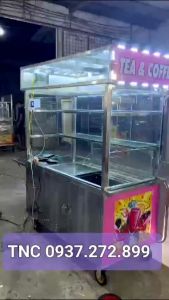 XE TRÀ SỮA 1M4X70 ĐÈN LED NGHIỄN BỤNG KIỂU CHỮ NỔI + LOGO NỔI TÂN NGỌC CHÂU TNC 0937.272.899