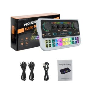 Card Âm Thanh Giao Diện Âm Thanh FUHAM SX11 Dành Cho Phát Trực Tiếp Thu Âm Podcast - Hỗ Trợ Nguồn 48V Tương Thích Máy Tính/điện Thoại Card Âm Thanh Phòng Thu