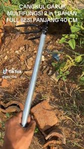 Cangkul garuk rumput isi 2pcs- cangkul wangkil model miring asli bja- garuk multifungsi