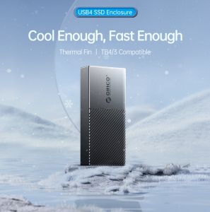 ORICO Super Fast speed 3.0 Type-C USB4 NVMe SSD Enclosure 40Gbps PCIe3.0  Aluminum M.2 SSD Case Compatible with Thunderbolt 3 4 USB3.2 USB 3.1