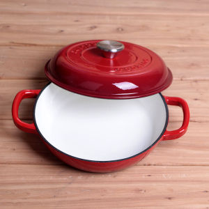 Multi-functional Cast Iron Enamel Pot 22cm