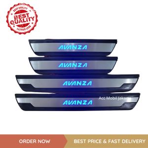 Sill Plate / Sillplate Samping All New Avanza 2022 Lampu Led Biru