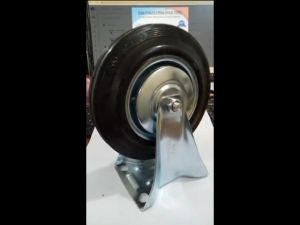 Roda karet mati 8 inc untuk etalase/rak besi dan aluminium