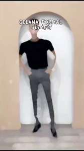 CELANA KERJA SLIMFIT PRIA/CELANA BAHAN FORMAL