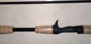 (DIJAMIN ORI)TaffSPORT Joran Pancing Shank Gun Handle Carbon Fiber 2 Segments 1.8M / Tongkat Pancing Carbon / Joran Pancing Karbon 1.8m / Joran Pancingan Ikan Laut - Yellow/Black