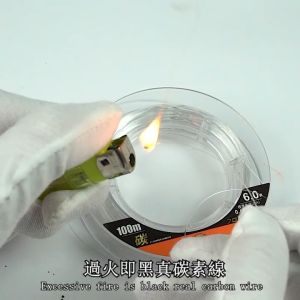 100m Jepang Senar Leader Fluorocarbon Kualitas Tinggi Carbon Fiber Fishing Line Benang Pancing Kuat 7 ~ 42lb Anti Keriting