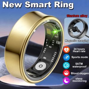 For Samsung Galaxy Smart Ring Men Blood Oxygen Sleep Monitoring GPS Motion Track IP68&5ATM Waterproof Smartring For Android IOS