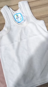 12pcs Kaos Dalam Bayi Warna Coklat Singlet Lembut & Nyaman Baju Dalam Bayi Katun Cokelat brown  RISYABABYSTORE