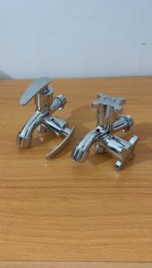 Kran Cabang model Engkol / Keran cabang Shower kamar mandi / Keran mesin cuci kran dapur/KRAN DOUBLE ENGKOL BALING BAGUS MURAH