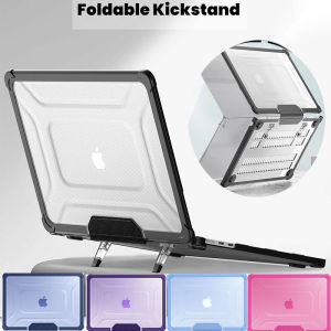 Conjoined เคสพลาสติกแบบมีขาตั้งหัวน็อตเคสTPU และพับได้เคสป้องกันแบบแข็งสำหรับ Macbook Air 15 13.6 2022-2023 รุ่น A2941, A2681, A2779, A2442, A2485 Pro 13 2020 รุ่น A2338, A2289 และอากาศ 13 อุปกรณ์เสริม