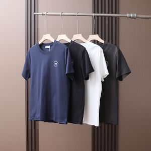 Luxurious Cool Comfortable Breathable Cotton round Neck Short Sleeve T-Shirt for Men Trendy Summer New Arrival Youthful Style