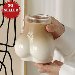 【📣SG Seller】🔥450ml Cute Body Ass Butt Shot Glasses Coffee Milk Mug Beer Juice Wine Tea Whiskey Drinking Cup Party Funny