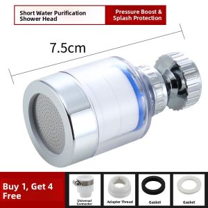 Splash Proof Faucet Filter Mouth Shower Water Saving Device Extender Bubble Maker Faucet Nozzle Switch Kitchen Cooking Tools
