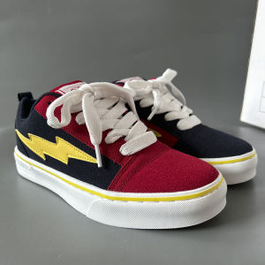 Blue Red Drifting Duck Sneakers Mens American Style Velvet Autumn Mens 2025 Versatile Sports Shoes Leather Patchwork Stitching