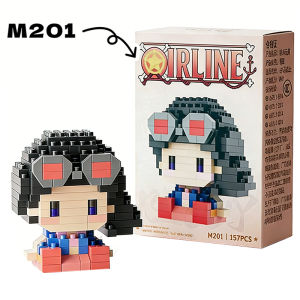 Bandai | ONE PIECE Themed Micro-Scale Building Set: Sun God Nika Luffy Ace Nami Zoro and Tony Chopper Figures Assembly Toy