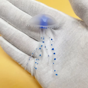 Colorful Artificial Glowing Effect Silicone Vivid Jellyfish Fish Tank Aquarium Decor Submarine Ornament Decoration Aquatic Pet
