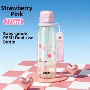 CILLE | Stylish Large Capacity PPSU Straw Cup for Girls and Kids