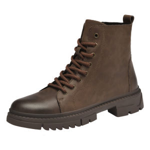 NUDANLAI | High-top Leather Boots