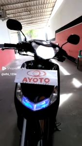 Lampu Depan Motor LED M2B H6 AC DC Motor Matic Bebek Lampu Nyala Putih Terang