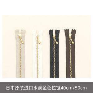 Original YKK Gold Metal Zipper Closed Bag 50cm Long Home Sewing DIY Accessories Fabric Crafts Zipper Japanese Origin