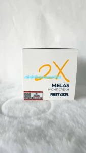 Kem Nám Dưỡng Trắng Mờ Thâm PrettySkin Melas 2X Cream - 50ml