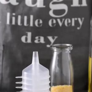 FinDee กรวยพลาสติก มินิ โปร่งใส เติมน้ำหอม เติมของเหลวใส่ขวด