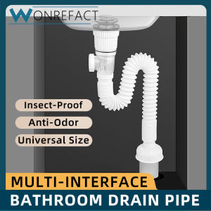 Deodorant Sewer Drain Pipe For Wash Basin Sink Expandable Flexible Bathroom Sink Drain Pipe