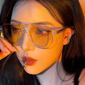IVY Double Beam Large Frame Square Sunglasses Trendy Retro Fashionable Sunglasses for Women Men