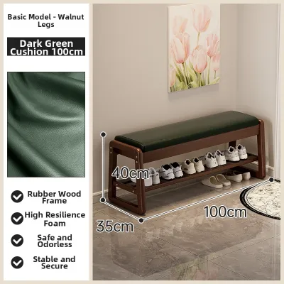 ZHUSHANXIA | Entry Shoe Bench with Storage Soft Seat