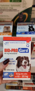 Viên Nhai BIO PROGARD Diệt Ve Rận Bọ Chét Ghẻ Tai Viêm Da Do Demodex Sarcoptes cho Chó