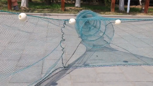 Melo home Fishing Net Oversized ImportsBarrage Net Hukou Net Trawl Folding Fish and Shrimp Cage Sleeve Net