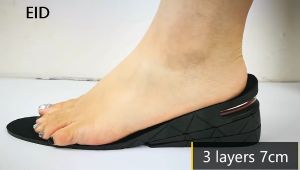 Sol Sepatu Peninggi Badan 3 Layer Bantalan Alas Kaki Insole Penambah Tinggi Pria Wanita All Size