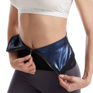 Vensslim Women Zipper Trimmer Waist Trainer Strap Slimming Fat Burner Workout Belt Body Shaper Tummy Control Corset Weight Loss