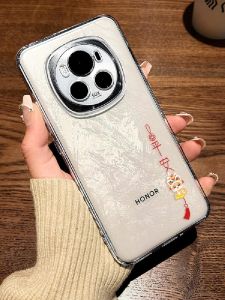Fabo Magic Snake Year New Year Transparent Soft Shell for Honor Magic8/7 Mobile Phone Camera Protection Case Anti-Fall Full Cover